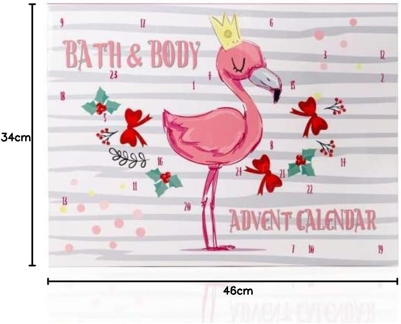 Accentra Kalendarz adwentowy Flamingo dla dziewcząt z 24 produktami