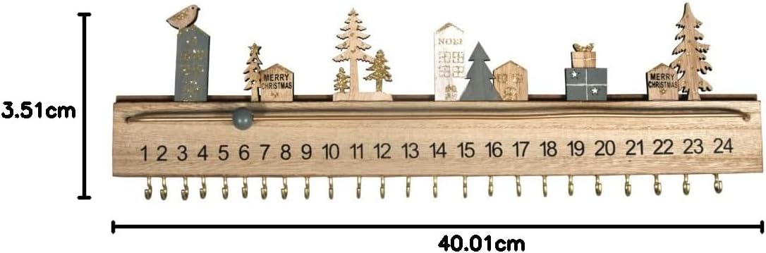 Rayher 46556000 kalendarz adwentowy z drewna