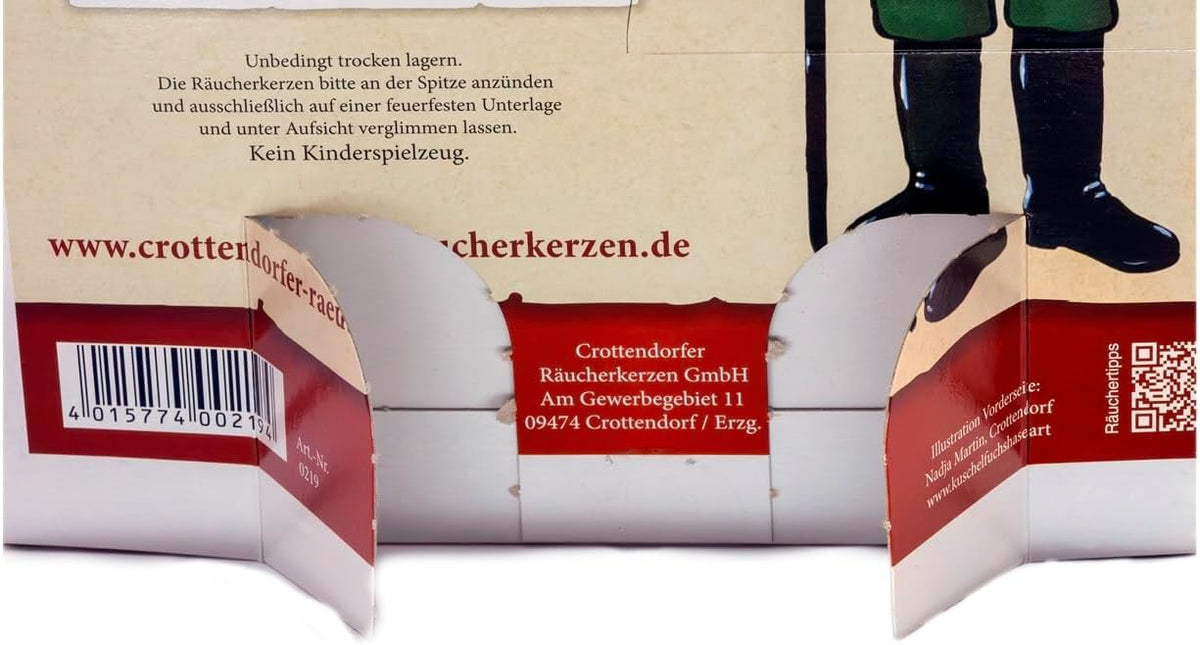 Crottendorfer Kalendarz adwentowy ze świecami kadzidłowymi