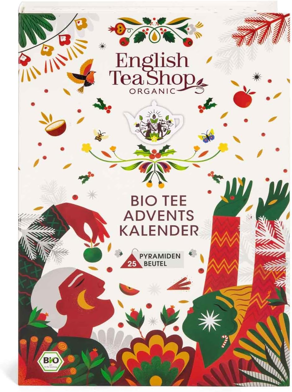 English Tea Shop Kalendarz adwentowy z herbatą BIO w kształcie książki