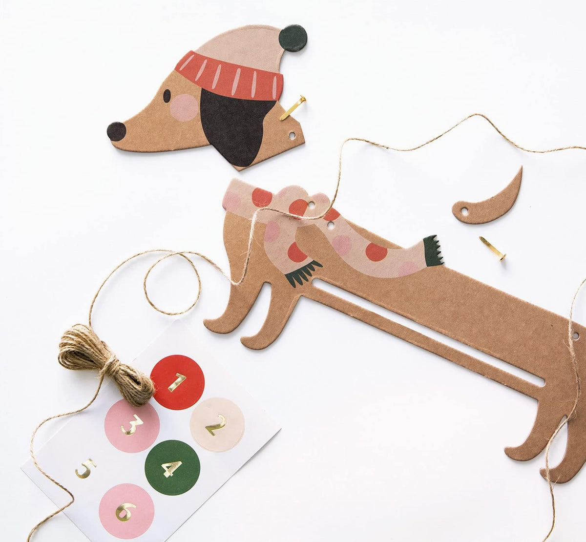 Folia 9382 – zestaw kalendarza adwentowego "Sausage Dog"