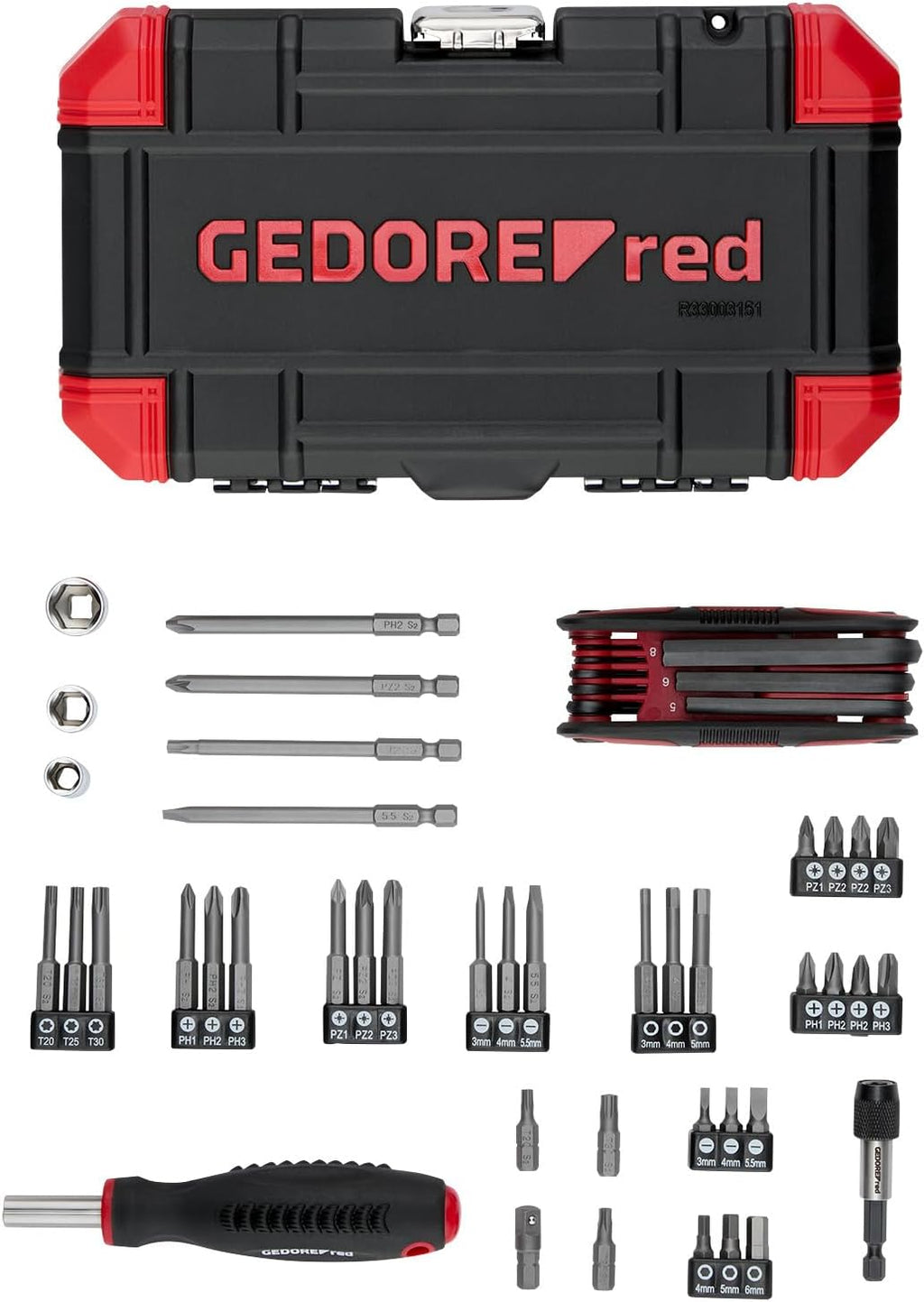 Gedore Red Kalendarz adwentowy z narzędziami – 51 elementów w walizce