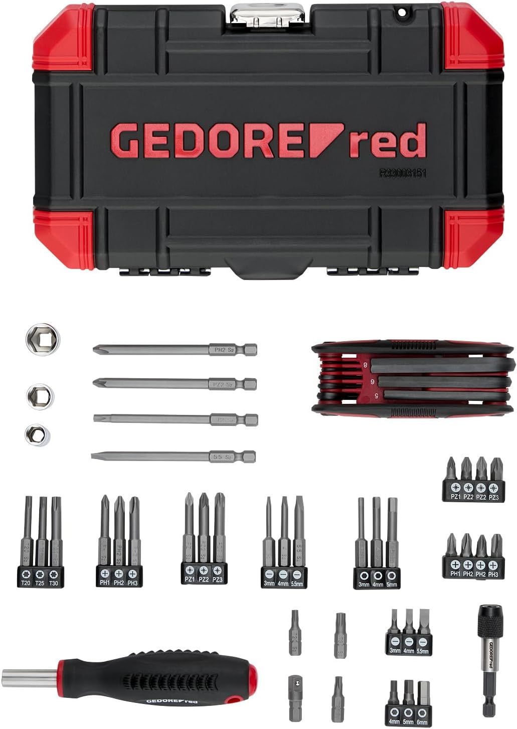 Gedore Red Kalendarz adwentowy z narzędziami – 51 elementów w walizce