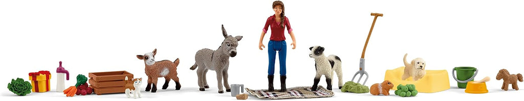 Schleich schleich 98983 Kalendarz adwentowy 2023 FW, od 3 lat, FARM WORLD - Zestaw do zabawy, 24 ka