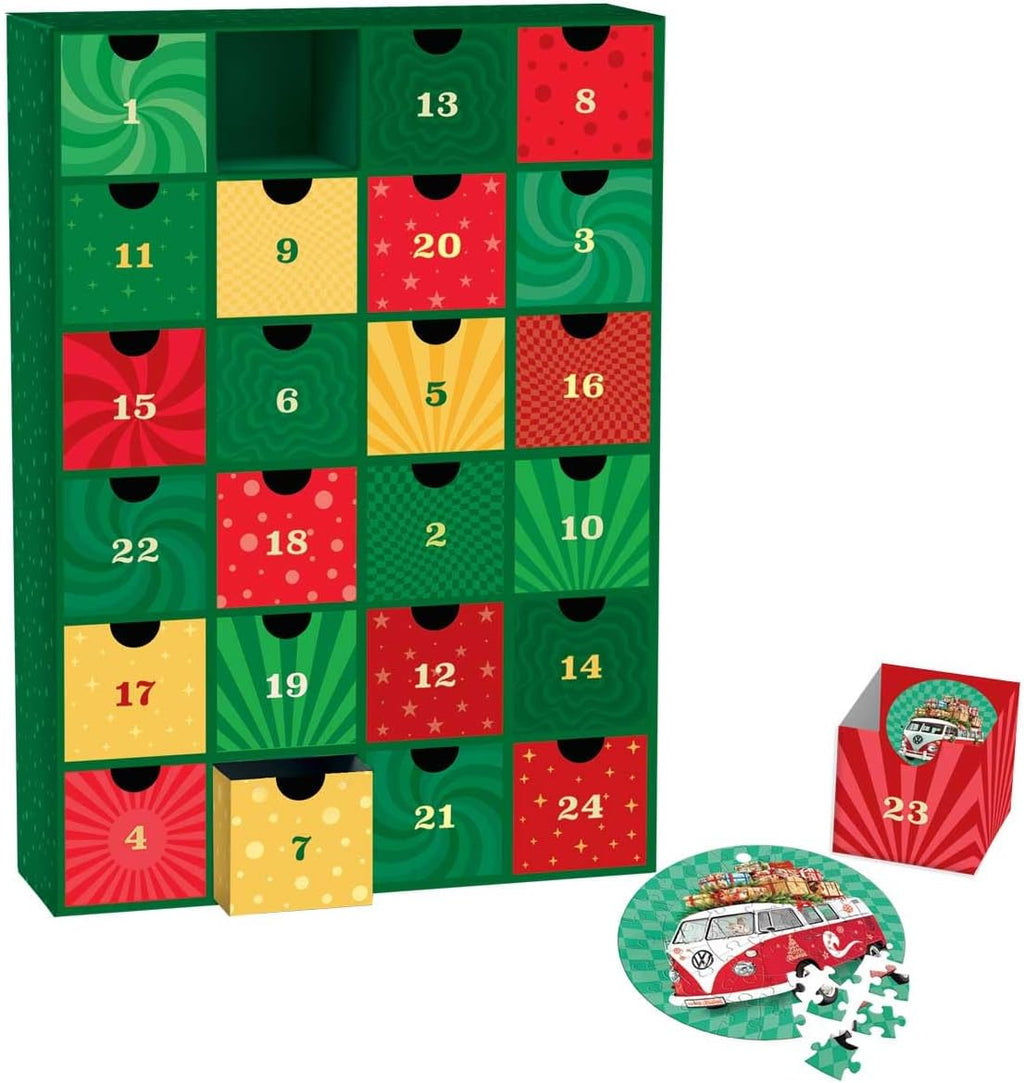 EuroGraphics VW Advent Calendar 24 Mini Puzzles