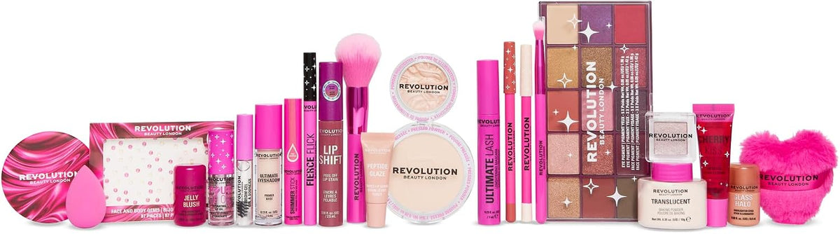 Revolution Beauty London Revolution 24-dniowy adwentowy kalendarz kosmetyczny 2026, świąteczny