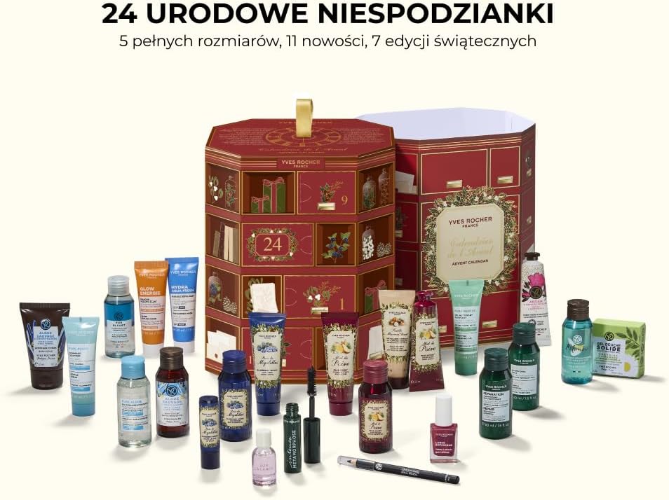 Yves Rocher Kalendarz adwentowy z kosmetykami – 24 niespodzianki