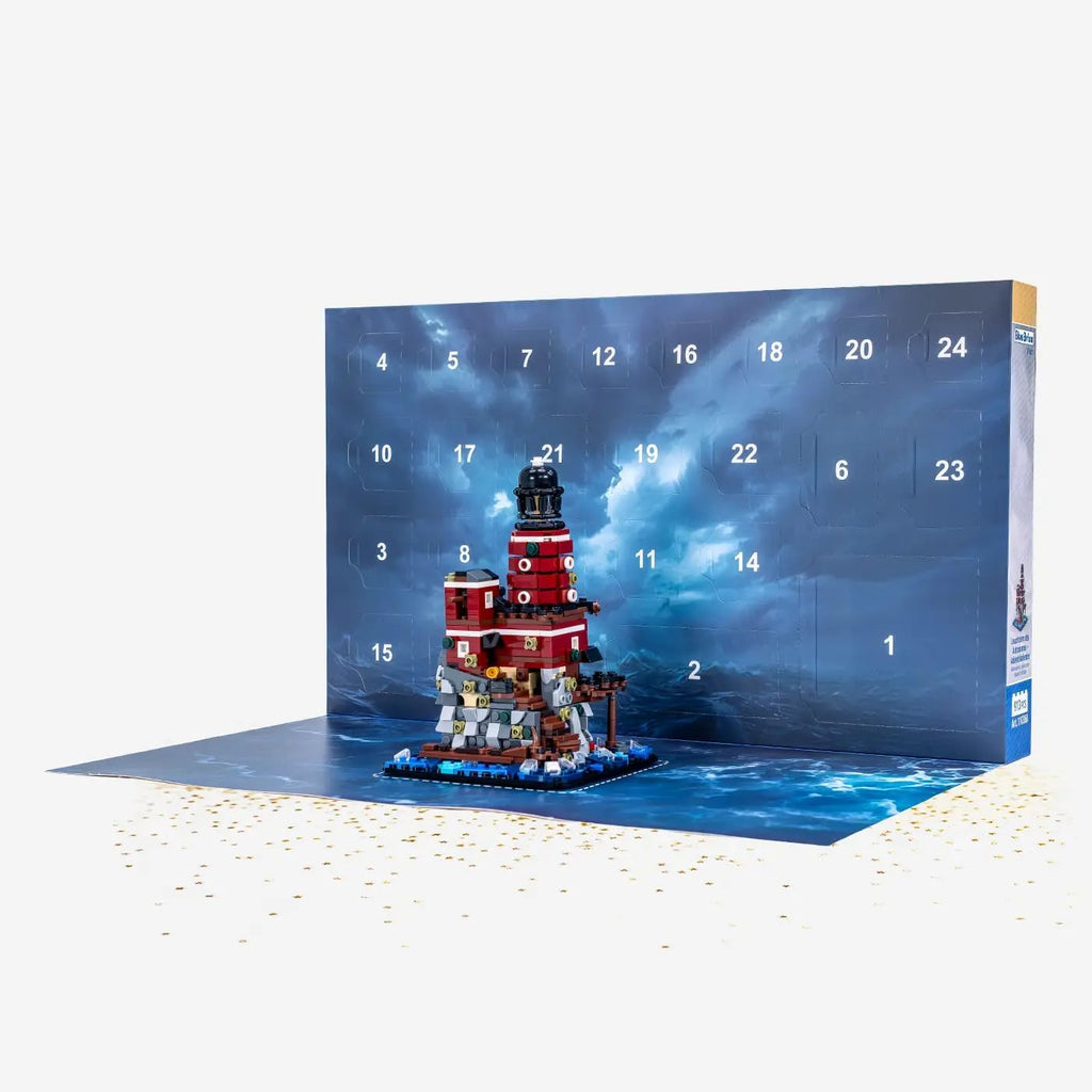 BlueBrixx Kalendarz adwentowy Latarnia morska astronoma – 913 klocków