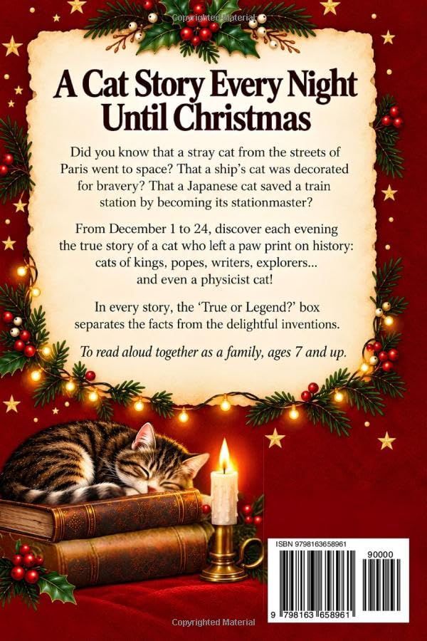 Wydanie: Angielski Louise Mathias (Autor), LVEB Creations (Wydawca) Format: Miękka oprawa Whiskers Through History: 24 True Stories of Famous Cats: A Christmas Advent Calendar for 
