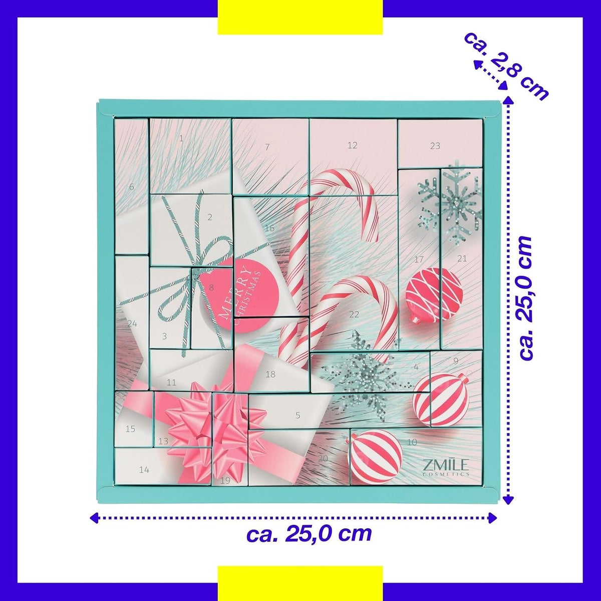 ZMILE Cosmetics ZMILE COSMETICS Beauty kalendarz adwentowy Sweet as Candy – 24 niespodzianki do makijażu i