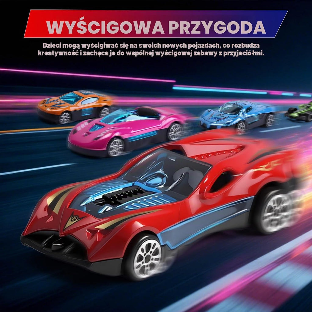 Sumsoltic Kalendarz adwentowy z 24-częściowymi pojazdami do zabawy