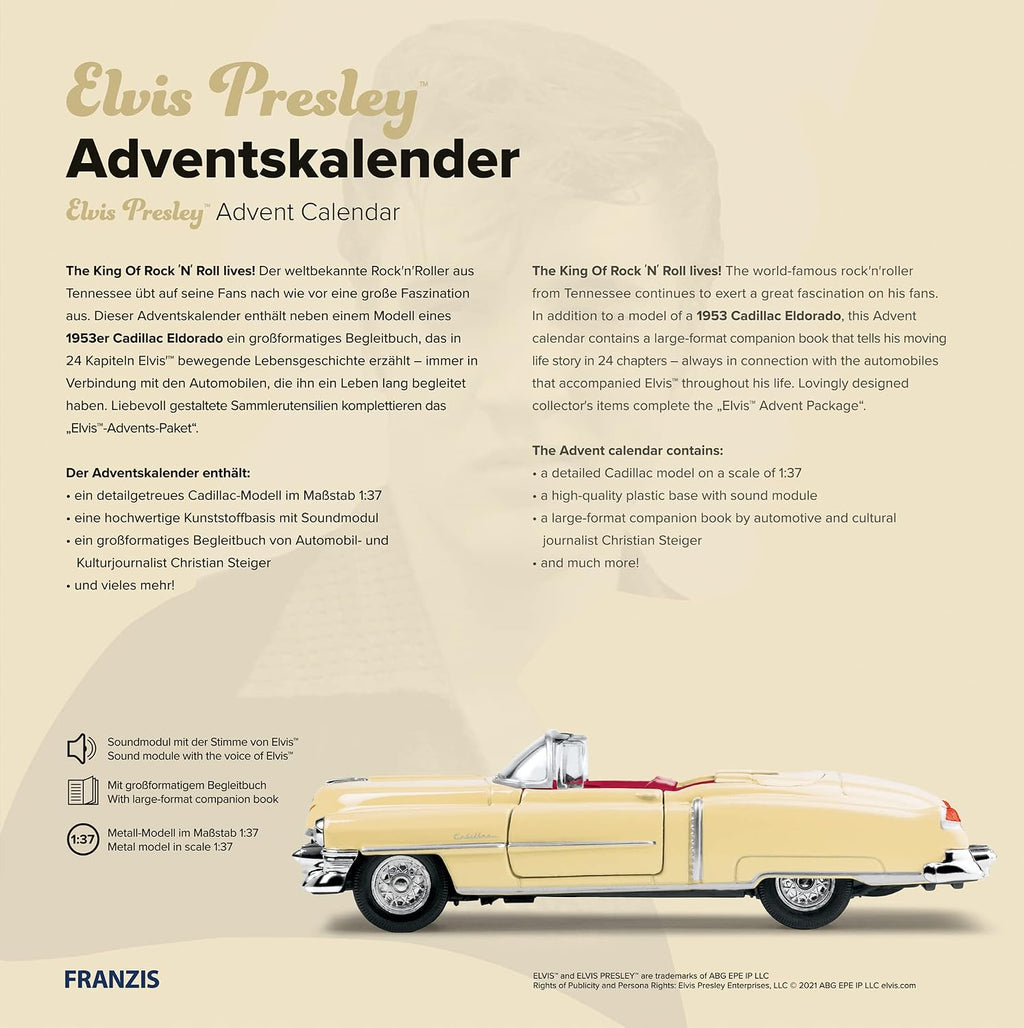 FRANZIS 55120 – Elvis Presley Adventskalender – kalendarz adwentowy