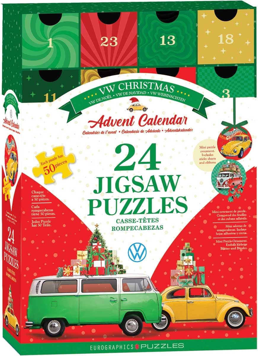 EuroGraphics VW Advent Calendar 24 Mini Puzzles