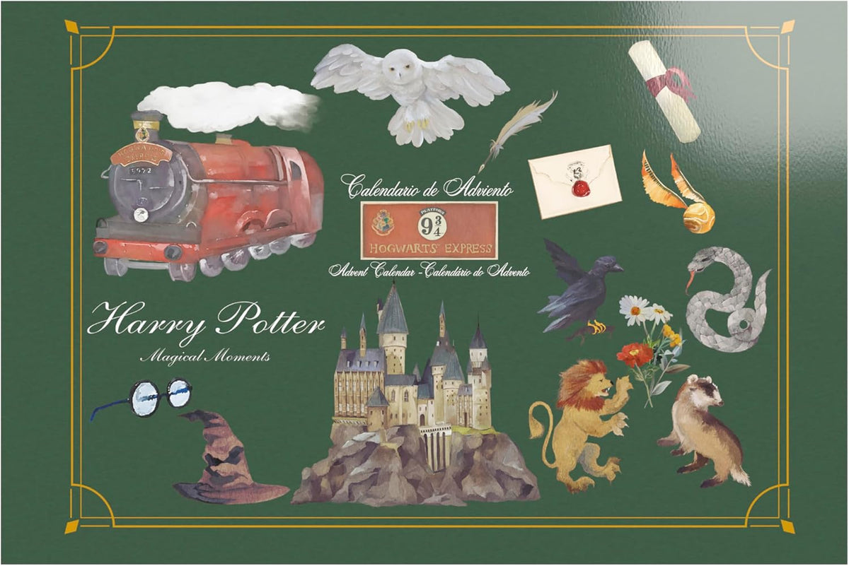 CYPBRANDS CYP Brands Harry Potter kalendarz adwentowy, kalendarz, prezent, Boże Narodzenie, zielony,