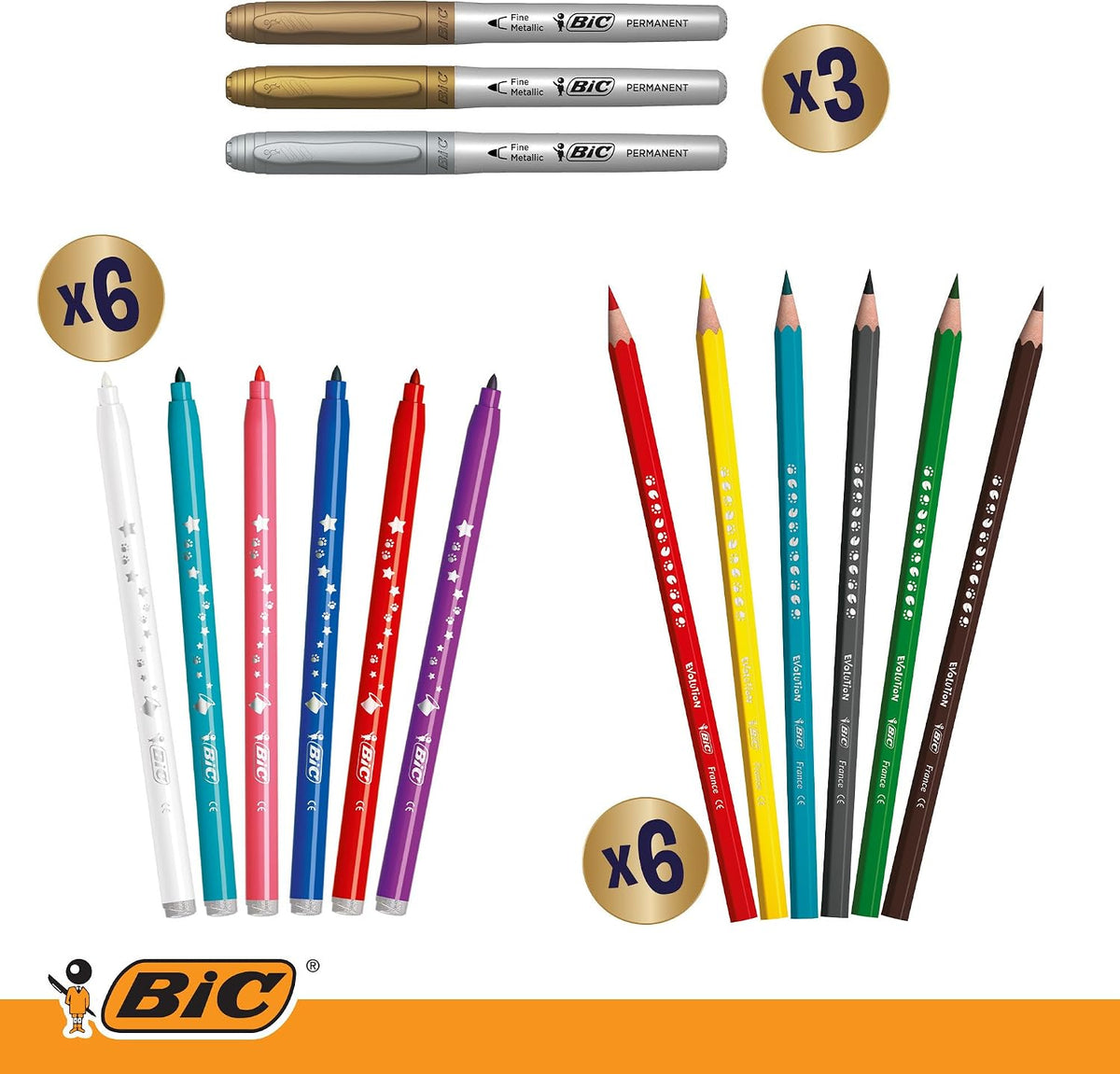 BIC Adwentowy kalendarz mix Pudełko 20szt