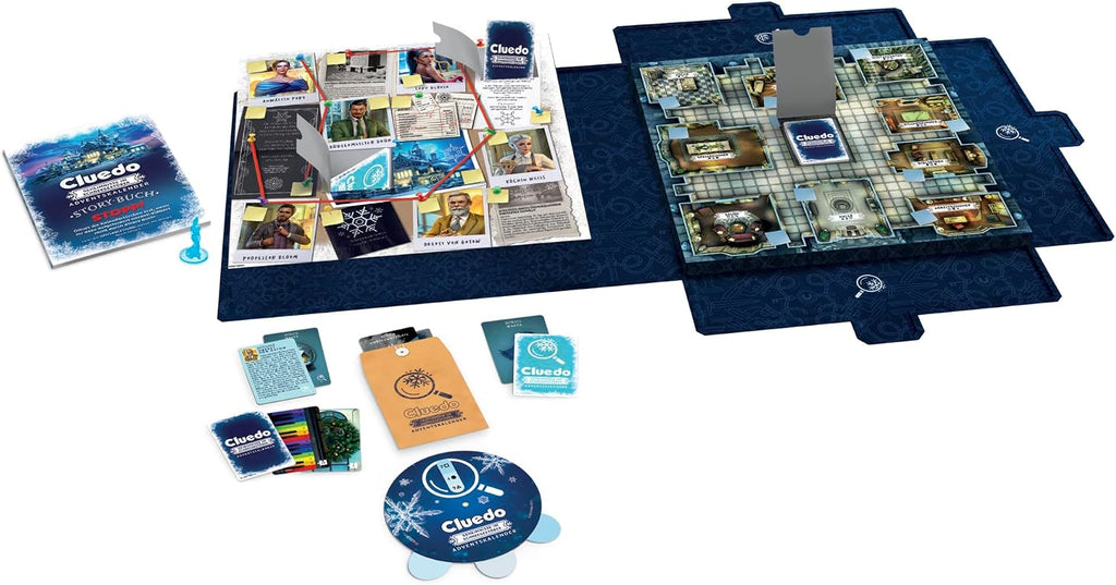 Hasbro Gaming Cluedo kalendarz adwentowy: Secrets Under Snowfall – wersja niemiecka