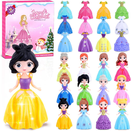 Princess Advent Calendar 24 Day Countdown Toy with Dress Up Clothes