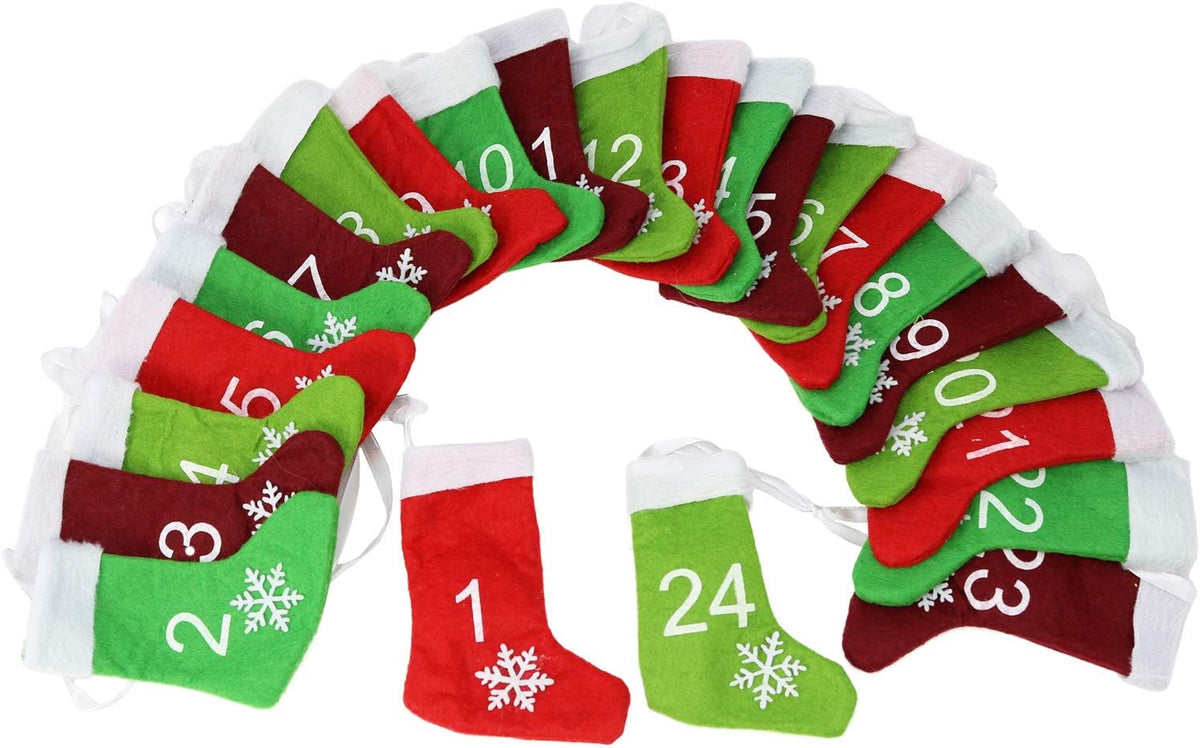 Com-four® Kalendarz adwentowy do powieszenia i wypelnienia