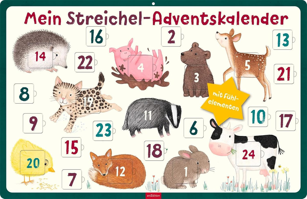 Mein Streichel-Adventskalender: Adventskalender mit Fühlelementen