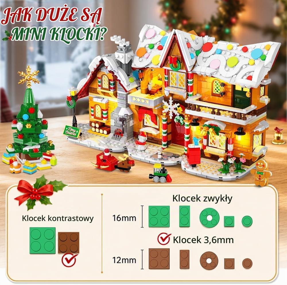 HOGOKIDS Kalendarz adwentowy 2026 – domek z piernika 3 w 1