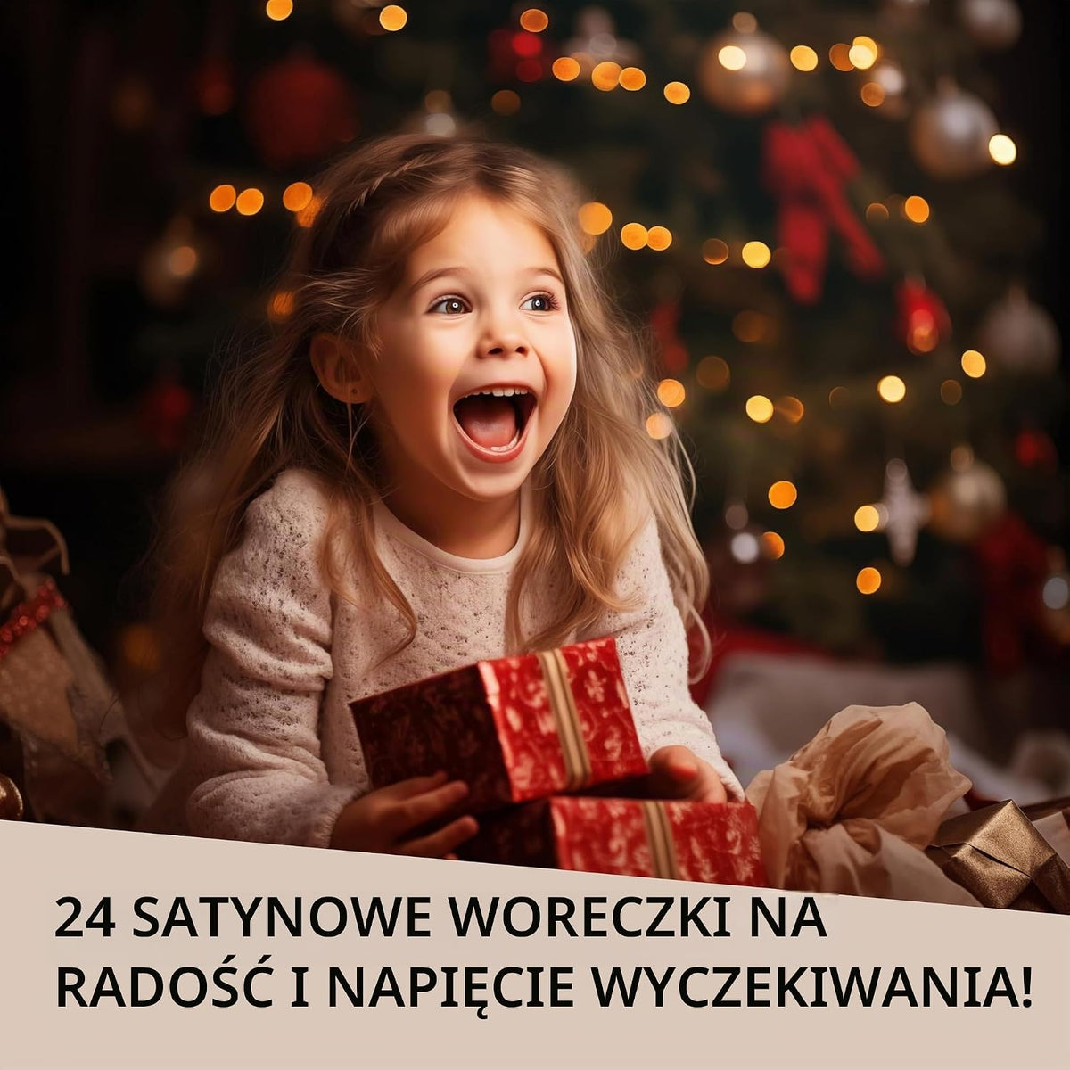 Nordstern Nordstern Kalendarz adwentowy do napełniania – woreczki materiałowe, zestaw 24 szt. jako k