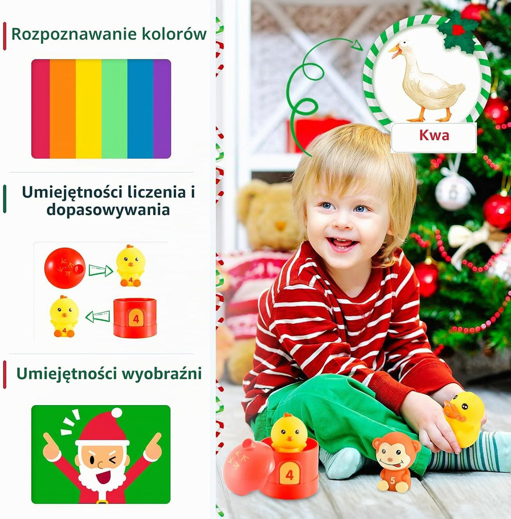 HappyGoLucky Kalendarz adwentowy Farma – 24 niespodzianki, 1–3 lata