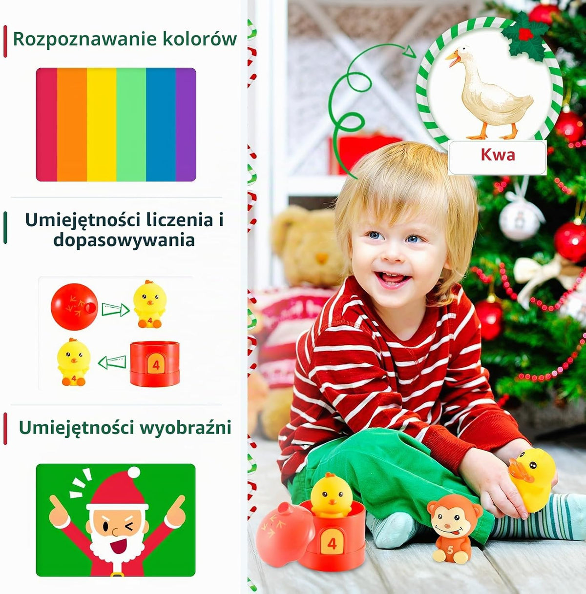 HappyGoLucky Kalendarz adwentowy Farma – 24 niespodzianki, 1–3 lata