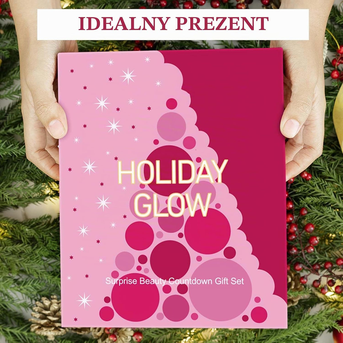 Clawrex Beauty kalendarz adwentowy 2025, 24 sztuki kalendarz adwentowy 2025 zestaw do makijażu dla