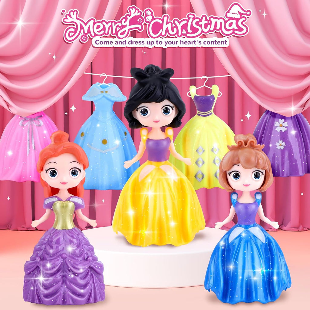 Princess Advent Calendar 24 Day Countdown Toy with Dress Up Clothes