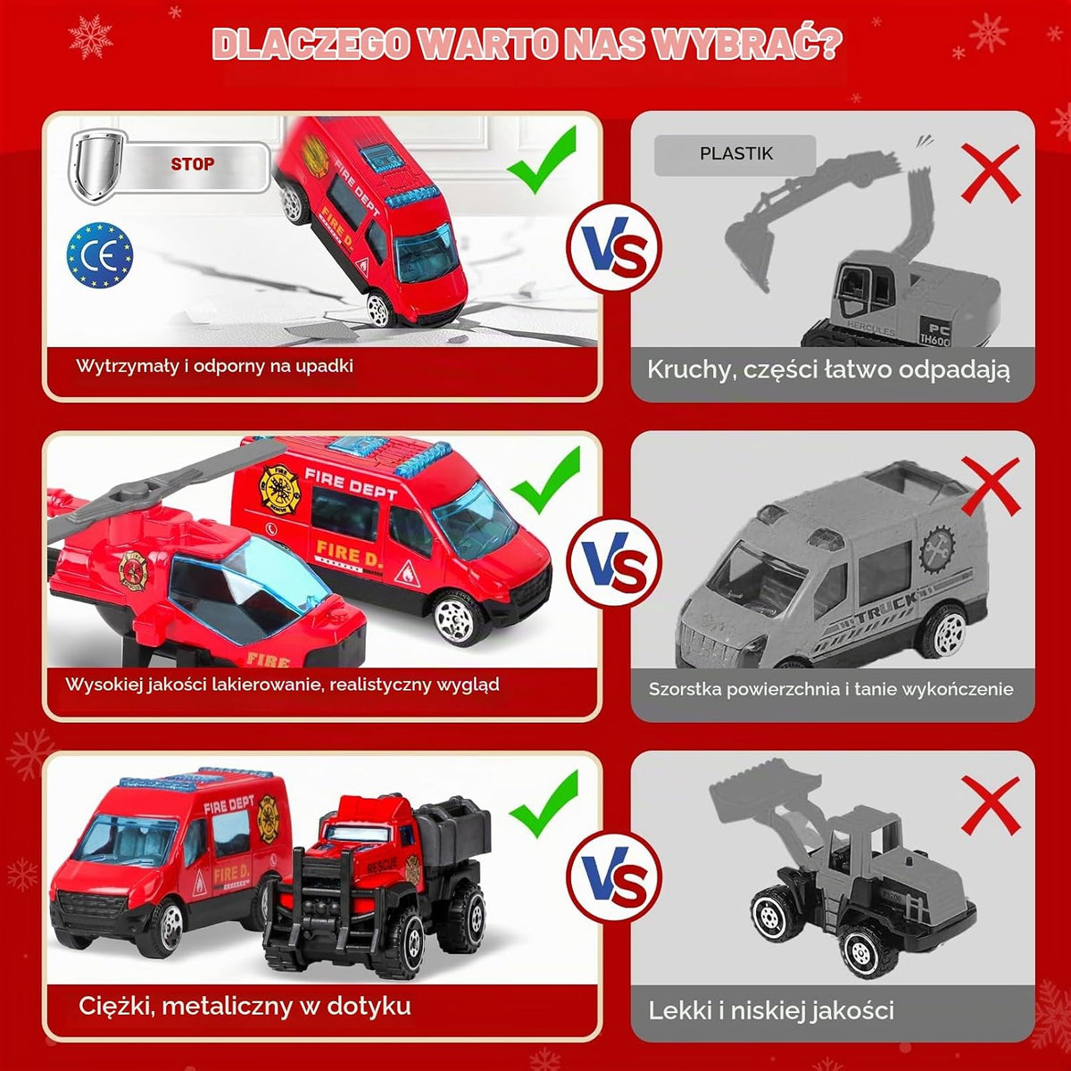 Vexyra Kalendarz Adwentowy 2026 dla Dzieci Straż Pożarna