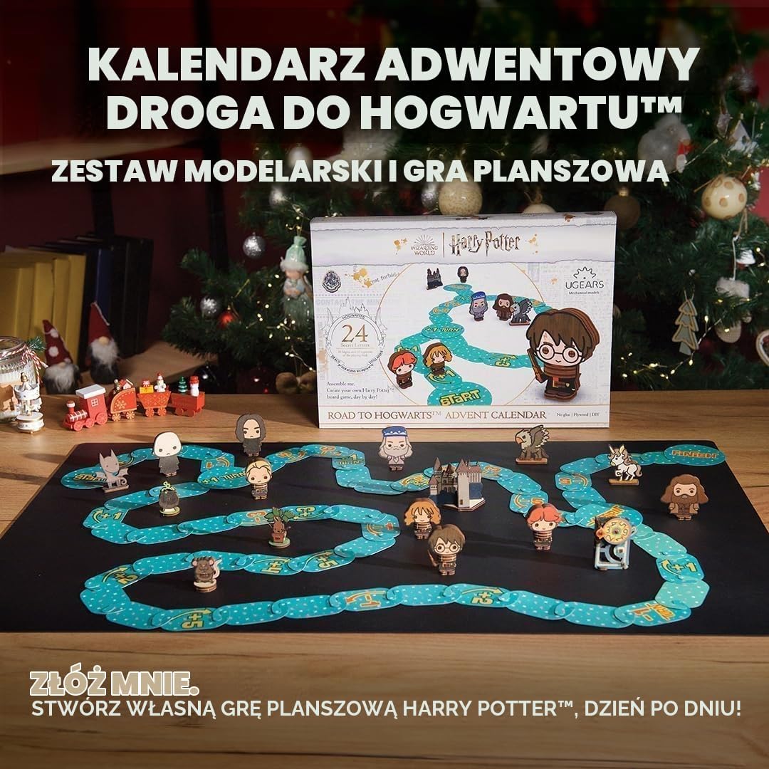 UGEARS Harry Potter Droga do Hogwartu – kalendarz adwentowy 3D