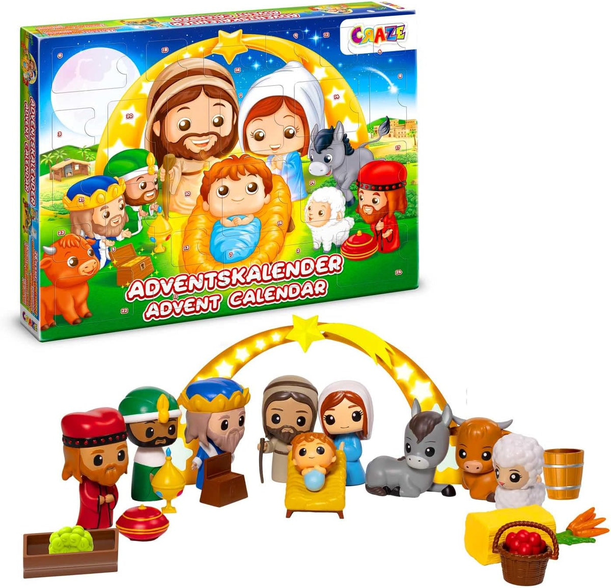 CRAZE CRAZE, Kalendarz adwentowy Prinzessin Lillifee, kalendarz zabawkowy dla dzieci, 24 niespod