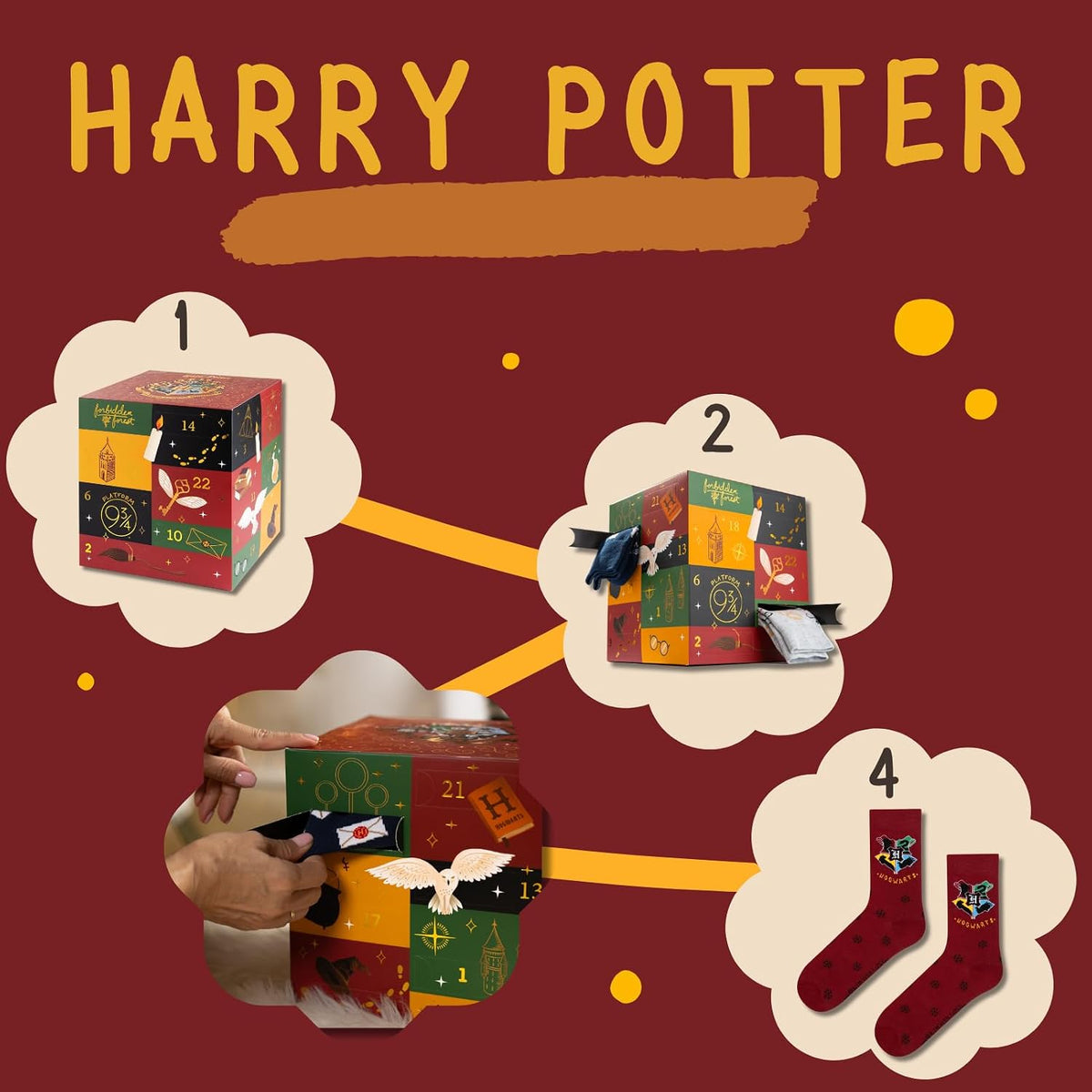 Soxo Kalendarz Adwentowy Ze Skarpetkami Harry Potter – 24