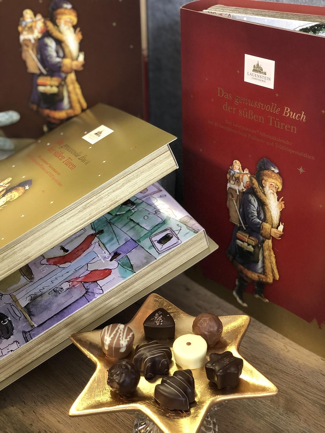 Lauenstein Confiserie Lauensteiner Adventskalender"Buch" – 24fach