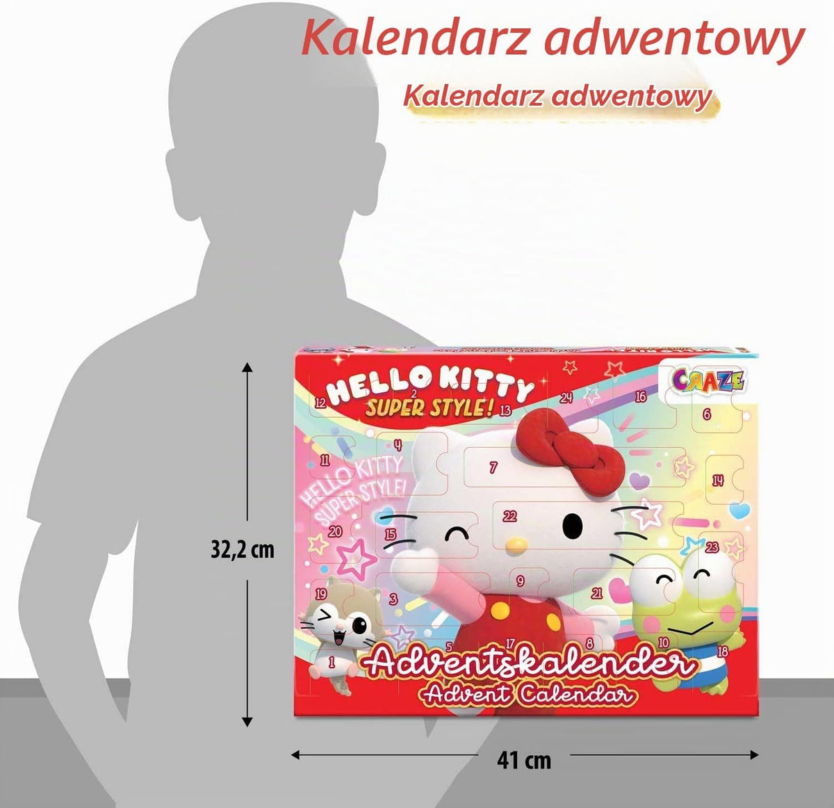 CRAZE Hello Kitty kalendarz adwentowy dla dzieci na rok 2026