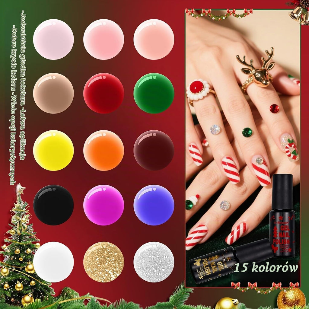 U-Shinein Nail Polish Advent Calendar 2025 24Pcs – kalendarz adwentowy