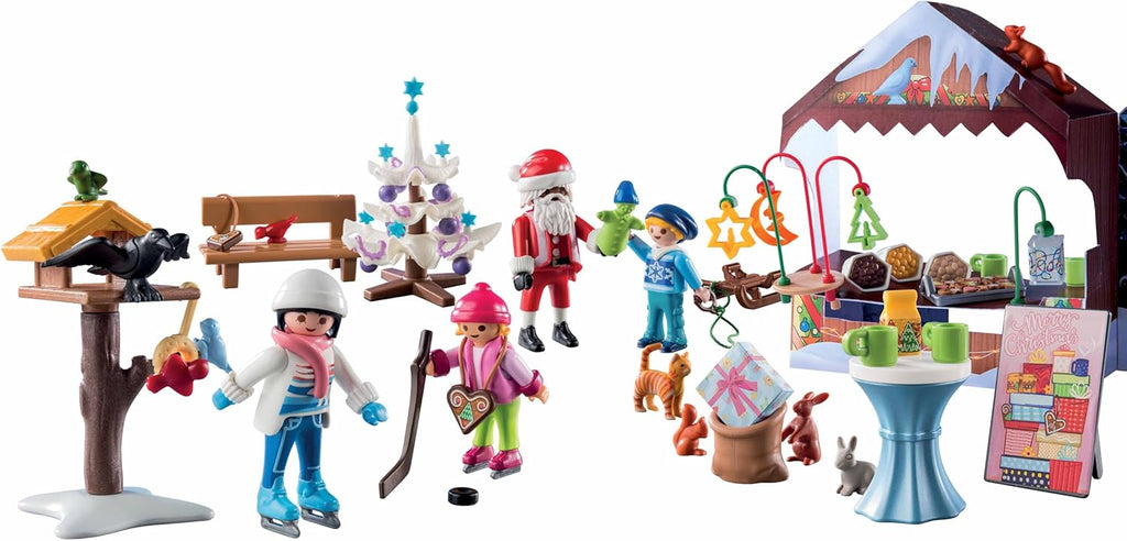 PLAYMOBIL Christmas 71472 Kalendarz adwentowy: Jarmark Bożonarodzeniowy