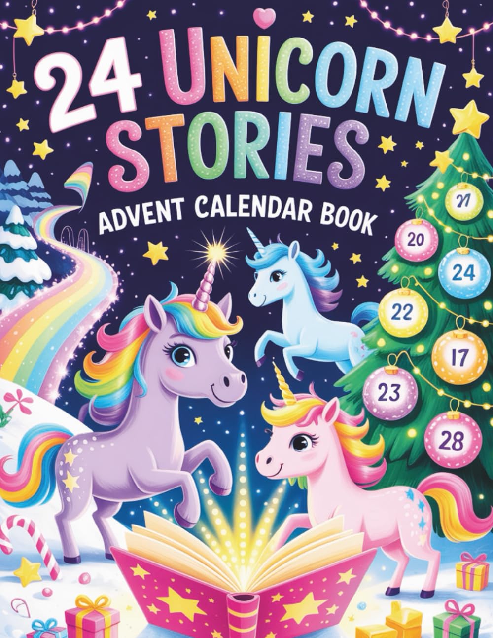 Wydanie: Angielski Dreamy Brains (Autor) Format: Miękka oprawa 24 Unicorn Stories Advent Calendar Book: A Sparkling Christmas Countdown Storybook with 24