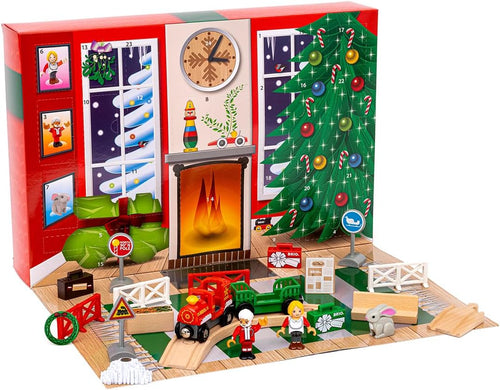 BRIO World 36100 Kalendarz adwentowy do kolejki drewnianej