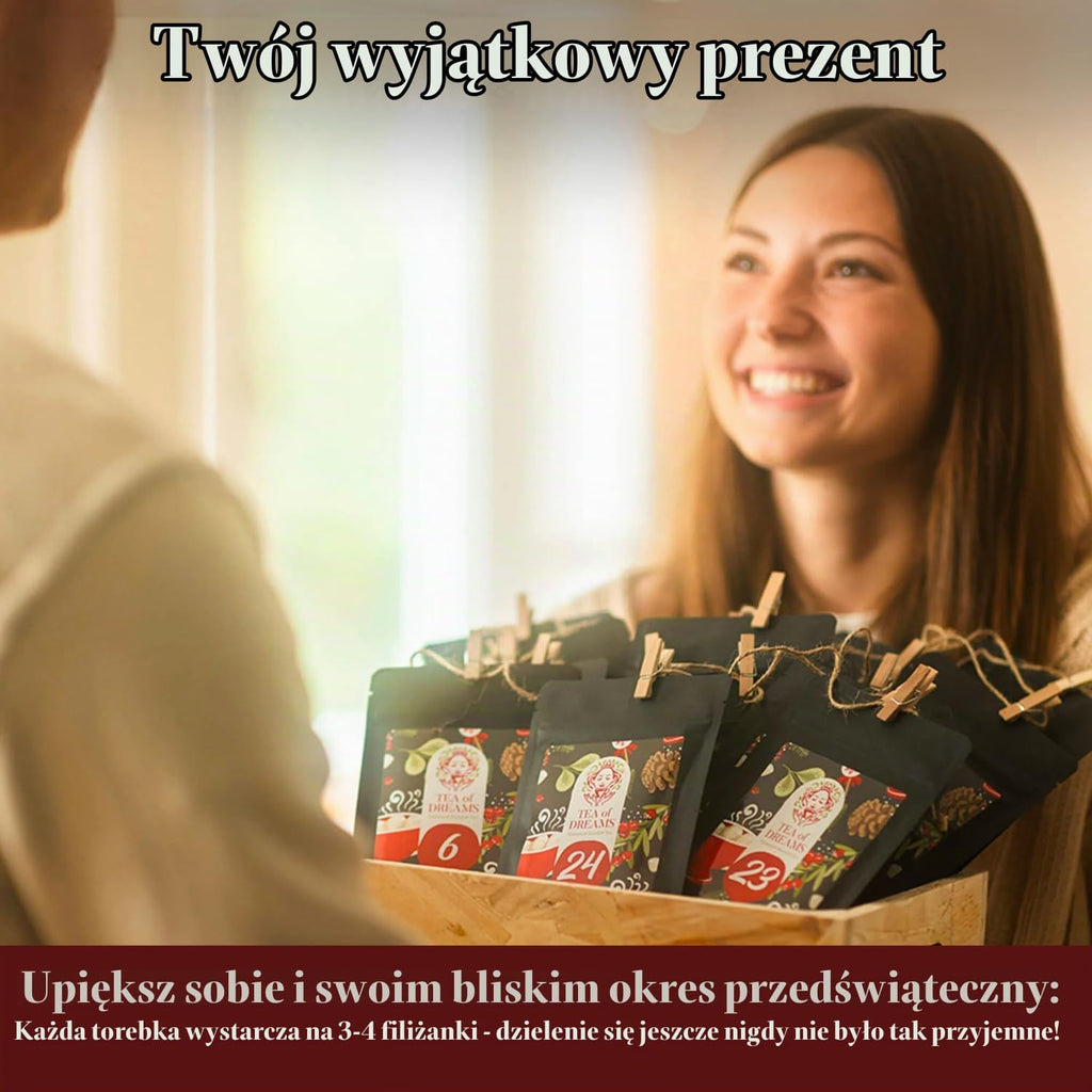 Tea of Dreams Kalendarz adwentowy z herbatą ekologiczną na rok 2023