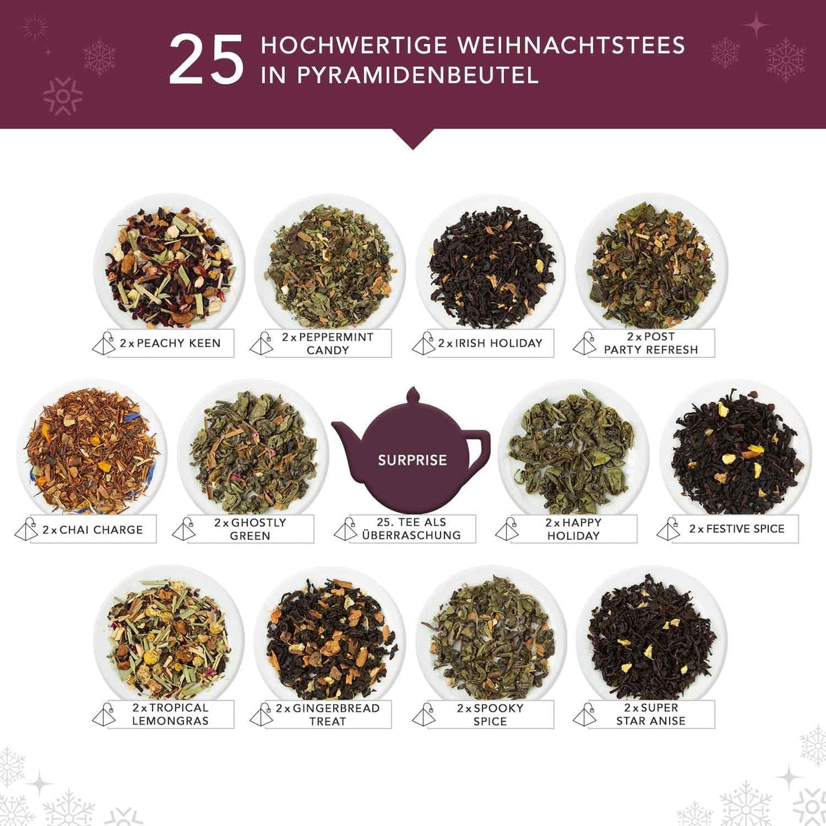 English Tea Shop Kalendarz Adwentowy ETS Green Puzzle 25 sztuk