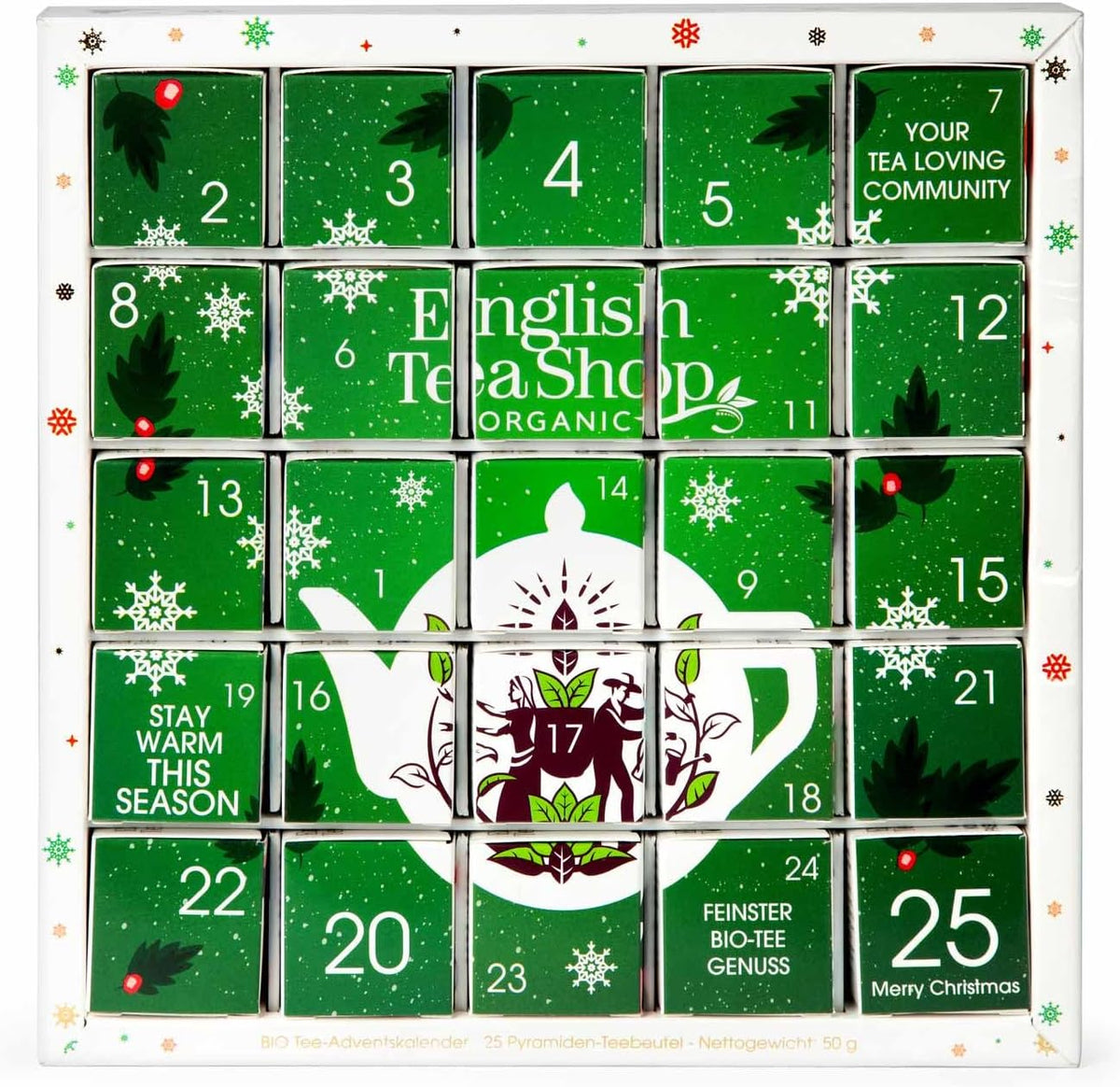 English Tea Shop Kalendarz Adwentowy ETS Green Puzzle 25 sztuk