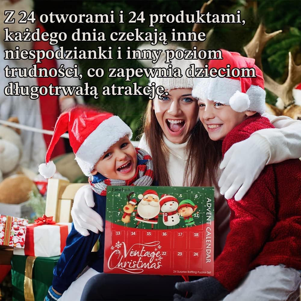 FainFun Kalendarz Adwentowy Metal Puzzles 2022