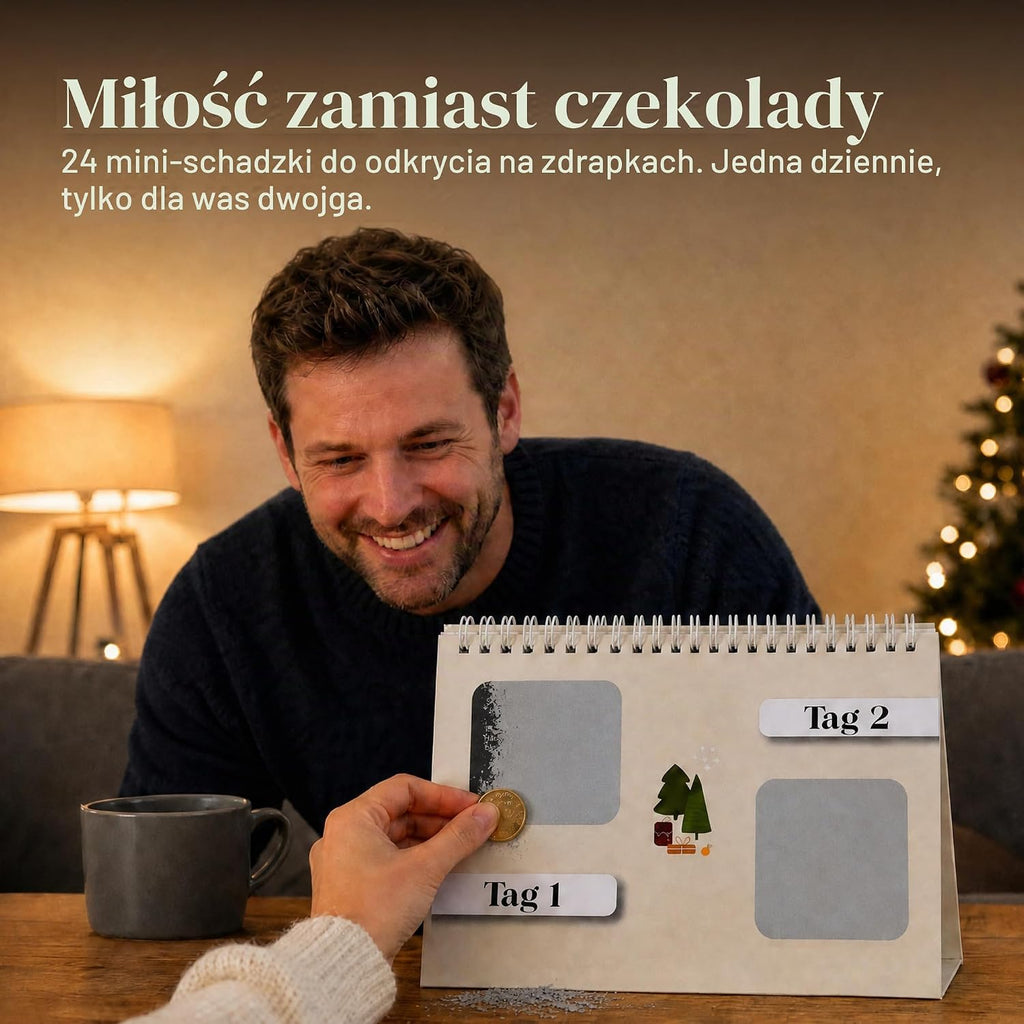 Kalendarz adwentowy dla par – 24 randki do zdrapywania