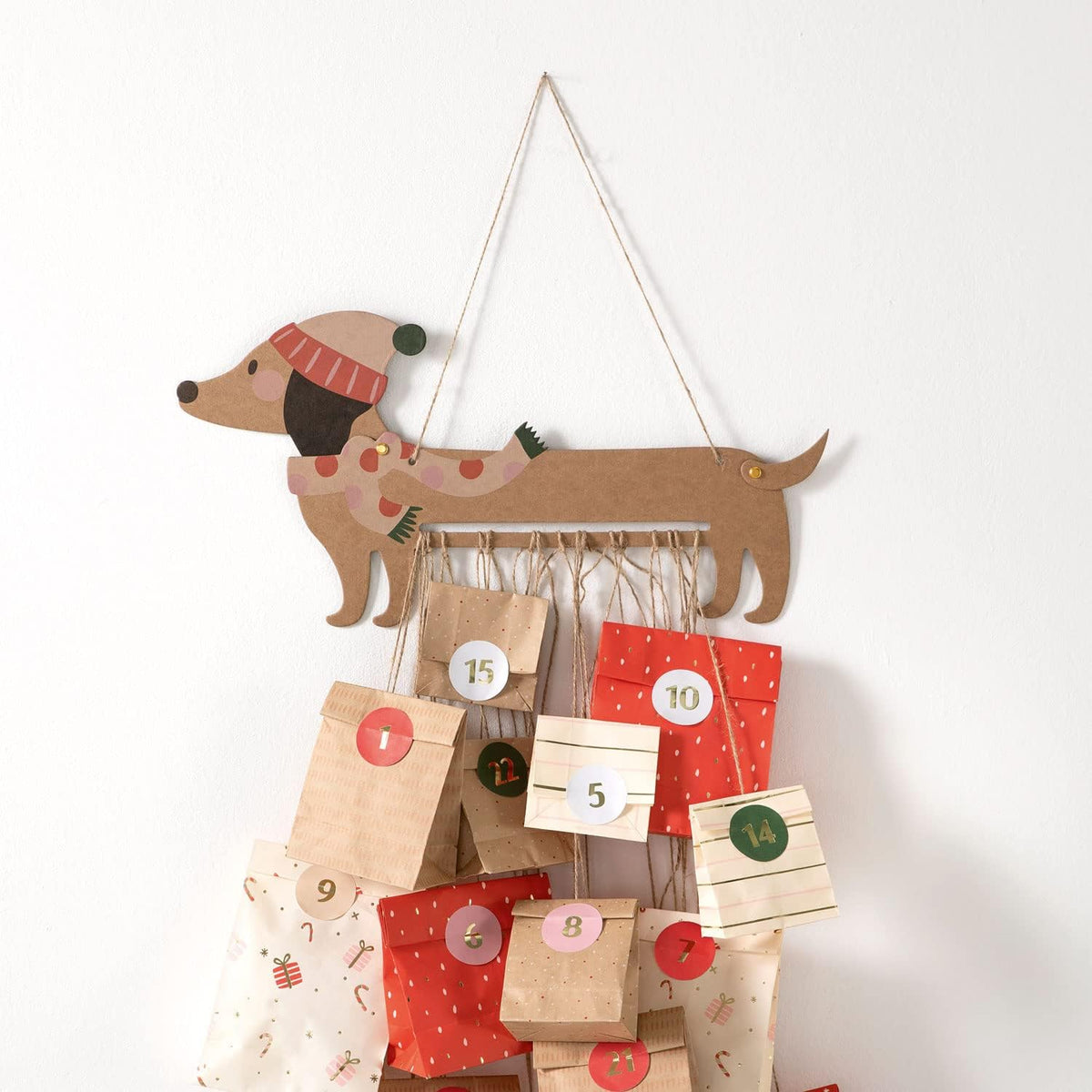 Folia 9382 – zestaw kalendarza adwentowego "Sausage Dog"