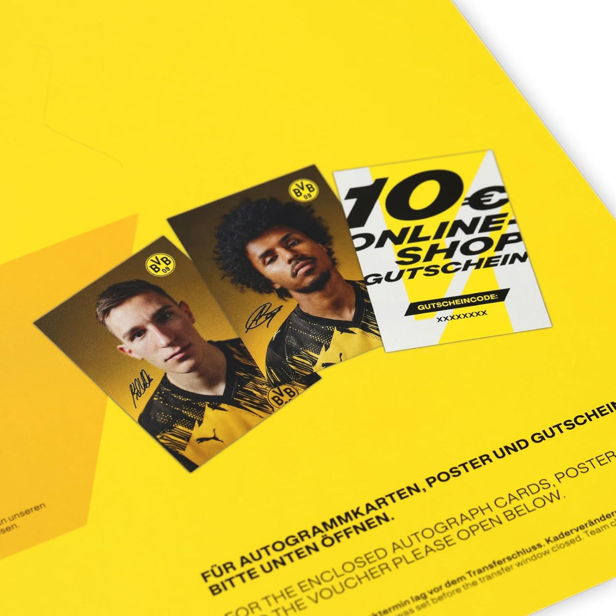 Borussia Dortmund BVB Comic Kalendarz adwentowy – plakat i autografy