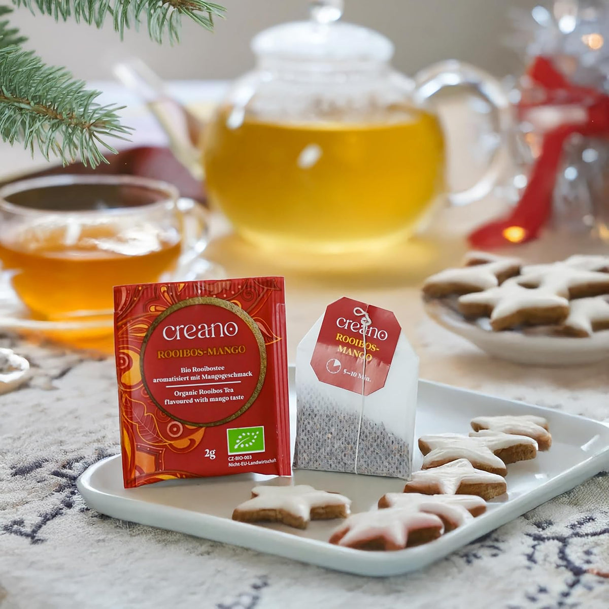 Creano Kalendarz adwentowy Creano Organic Tea – Kalendarz Wellness – Zestaw prezentowy z herbatą 