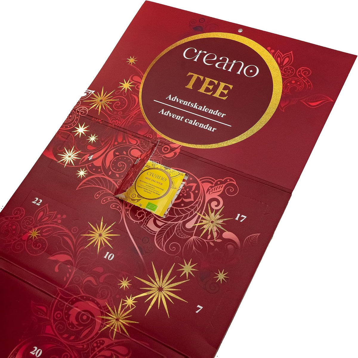 Creano Kalendarz adwentowy Creano Organic Tea – Kalendarz Wellness – 24 torebki herbaty organiczn