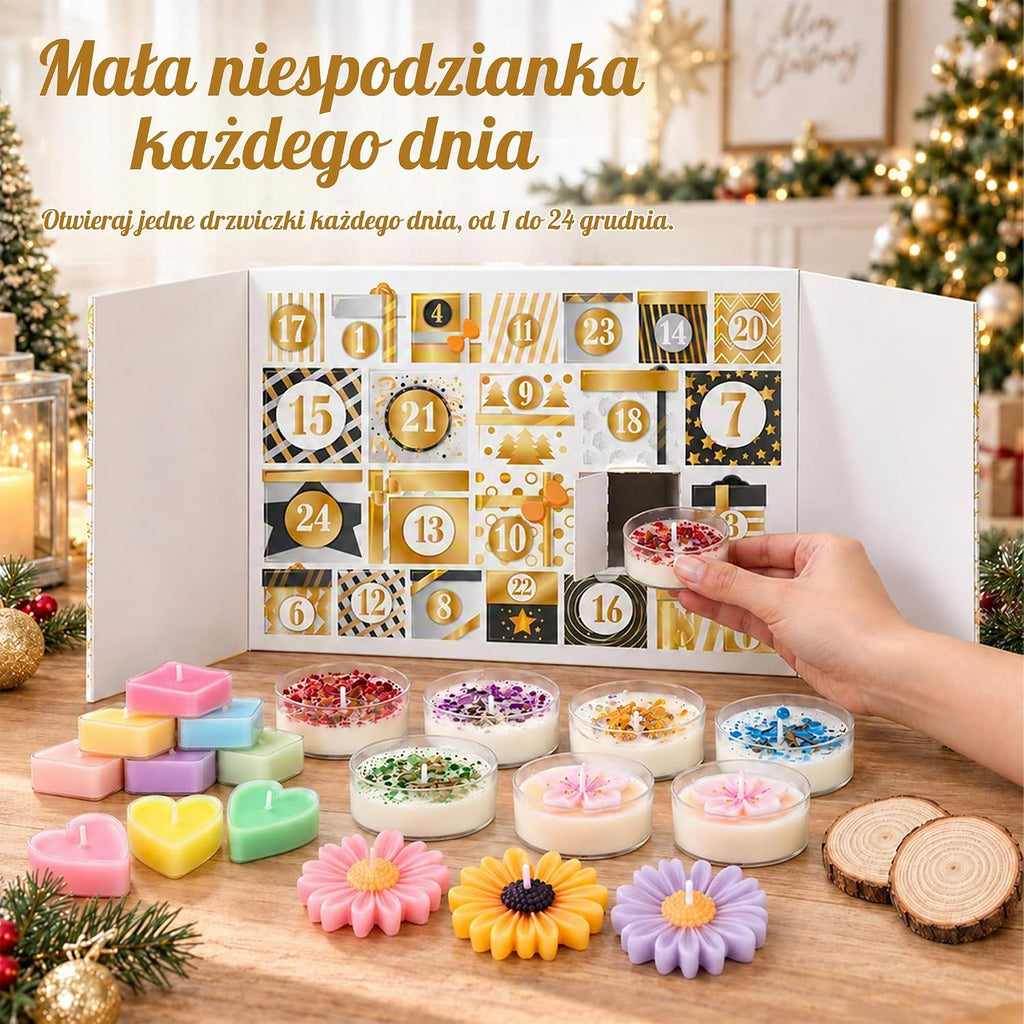 ImnBest Kalendarz adwentowy 2026 dla kobiet – 24 świece zapachowe