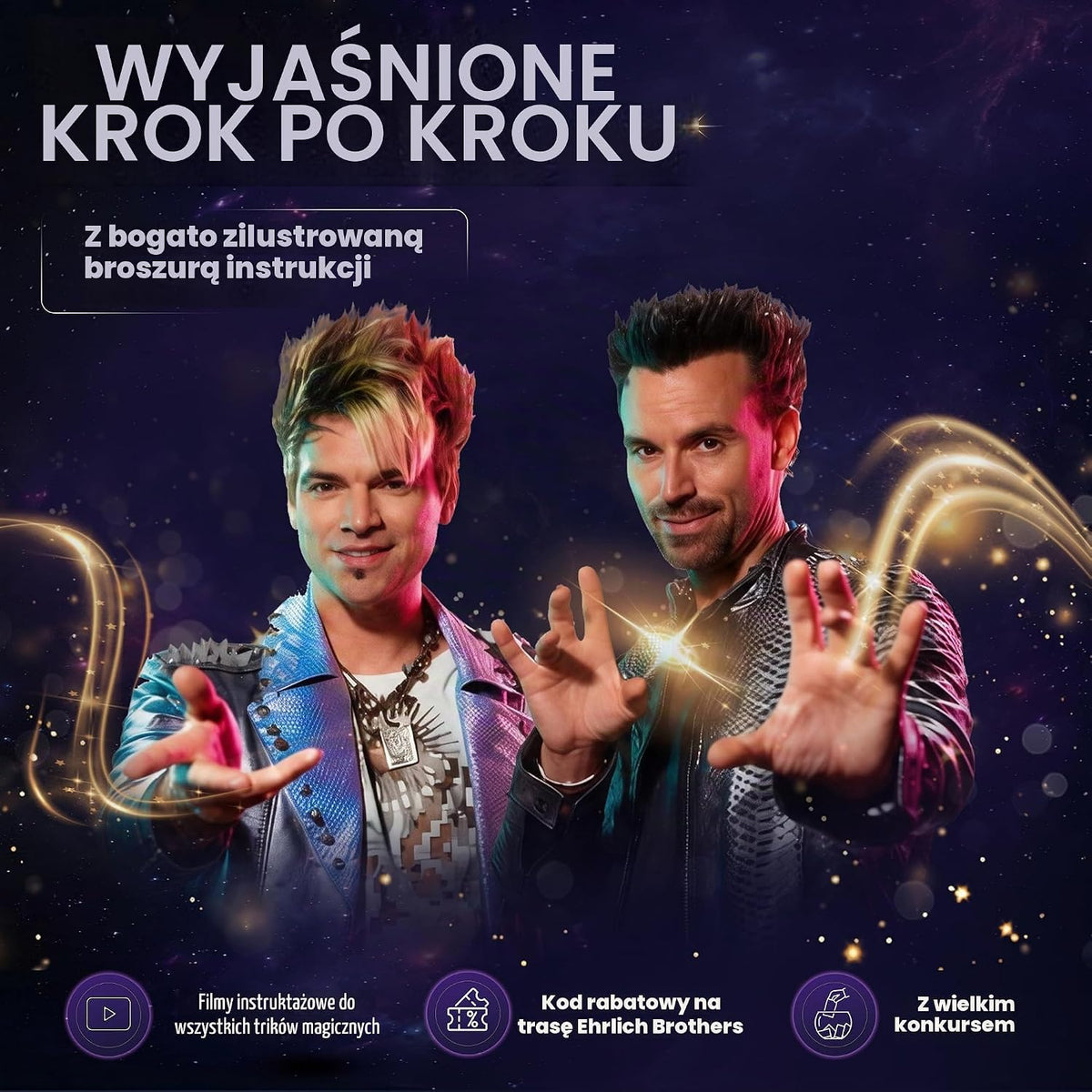 Clementoni Clementoni Ehrlich Brothers kalendarz adwentowy 2026 – kalendarz bożonarodzeniowy z 24 mag